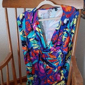 Cable & Gauge colorful blouse